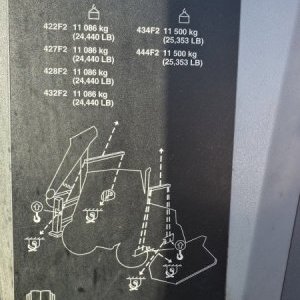 foto CAT 444 F2 platniczki 4lyzki koparko-ladowarka